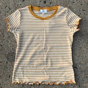 Striped Girl Crew Neck Top